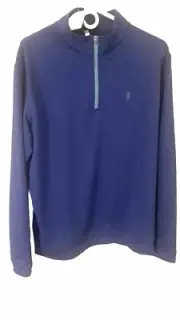 NEW-Peter Millar Men’s Size L Qtr Zip Blue Ponte Vedre Inn & Country Club - TPC