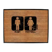 Uau Rugby Football - Funny Novelty Doormat Man Cave Floor mat