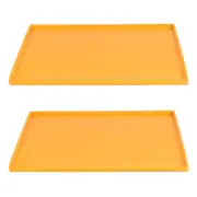 2 Pieces Baking Tray Cake Mat Pastry Cutters Mats Oven Liner