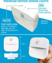 FIBOOMERANG Motion Sensor Night Light Smart LED Nightlight Plug-In with AU Plug