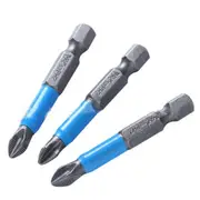 2Set 1/4 Inch Hex Shank Anti Slip Ph2 Magnetic Impact Screwdriver Drill Bits