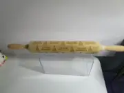 Christmas Wooden Embossing Rolling Pin Bake Cookies Merry Christmas Trees