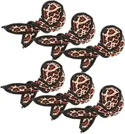 Beaupretty 6pcs Leopard Hair Curlers Styling Tools for Women DIY Wavy Curls Hair Sponge Rollers for Quick Damage Styling