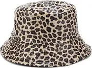 [JAZTAKU] Unisex Silver Bucket Hat Waterproof Rain Hat Reversible Shiny Rave Bucket Hat for Concert Festival