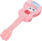 ULDIGI Plastic Ukulele for Beginner Friendly Musical Learning Portable Decorative for Parties Home Decor Fun Cartoon Design