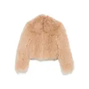 [Numero Otto] Numero Otto Mongolian Fur Jacket S NEUTRALS