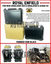 Royal Enfield BLACK PANNIER PAIR For New Himalayan 450 & Himalayan & Scram 411 (for: Royal Enfield)