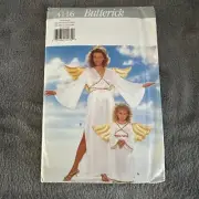 Butterick 4116 Angel Costume Sewing Pattern Adult OS Child 2-6X Cosplay Theater