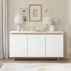 Sideboard Buffet Cabinet with 3 Doors,Modern Buffet Cabinet,Credenza Storage Cab
