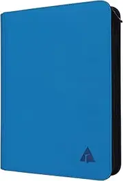 Rayvol Premium 9-Pocket Card Binder - Fits 828 Trading Cards, Side Loading Ringless Card Collection Album for TCG and Sports Cards -Blue