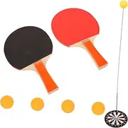 Table Tennis Trainer Set Rackets Pong Balls Base Plate Flexible Shaft Sucker Fun Sports Training for Adults