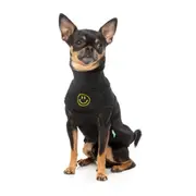 Fuzzyard Black Smiley Dog Sweater