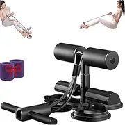 Ab Training Auxiliary Device, Sit up Machine Ab Workout Equipment, Three Suction Cups, Three Levels of Height Adjustment, for Abs Home Gym Exercise, with Suction Cup and Resistance Band
