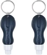 CENPEK 2 Pack Car Window Breaker, Portable Key Ring Key Ring Breaker Car Multi-Function Tool, 2 in 1 Cutter and Window Breaker Hammer for Land and Underwater