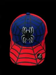 SPIDER-MAN Hat Boys Youth Red Blue Adjustable Spiderman See Photos New With Tag