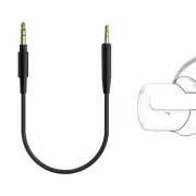 Geekria VR Audio Cable for SAMSUNG, Oculus, HTC Virtual Reality Headsets (1ft)
