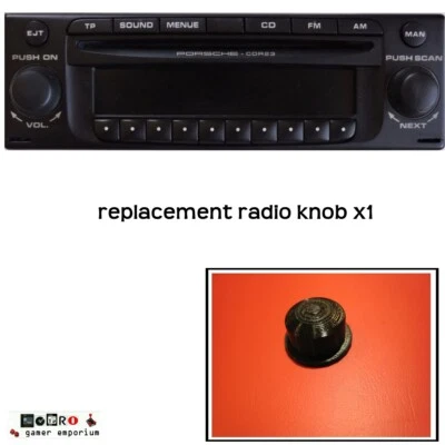 PORSCHE Becker CDR-23 Radio Knob x1 QUALITY Part Reproduction / Replacement