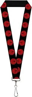 [Buckle-Down] Buckle Down Marvel Avengers Lanyard-1.0"-Hydra Logo Black/red