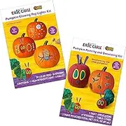 Pumpkin Masters World of Eric Carle Pumpkin Decorating Bundle: Includes Glowing Peg Lights Kit & Painting & Decorating Kit, Complete Pumpkin Carving Kit for The Whole Family