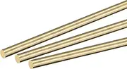 uxcell Brass Rod,Brass Solid Round Rod 5mm,1/5 inch Diameter 100mm Length Lathe Bar Stock for RC Model Airplane Helicopter DIY Craft Pack of 4