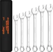 Large Spanner Set with Rolling Pouch | Big Size Metric Spanners Set | 6-Piece |