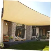 12' x 16' Rectangle Sun Shade Sail Canopy UV Block Sun Shade 1 2' x 1 6' Sand