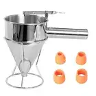 Batter Dispenser with Squeeze Handle 1200ml Stainless Steel Pancake Batter Di...