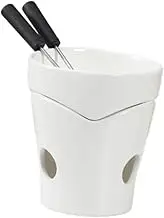 Generic Chocolate Fondue Pot Melt Hot Pot Bowl Set Broth Tapas Cheese Butter Heater Cooking Ice Cream Warmer Ceramic Fondue Set