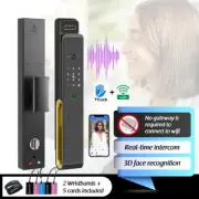 TTlock WiFi 3D Face Recognition Smart Fingerprint Smart Door Lock Camera Remote