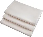 Healvian 3pcs Cheese Gauze Cotton Cheese Cream Cheese Kitchen Supplies Kefir Grains Cheesecloth for Dusting Cotton Muslin Fabric Dyed Yogurt Strainer Cloth Flax Milk Soy Milk Lining White