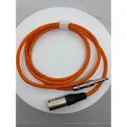 GLS Audio Cable XLR Male to 1/4" TRS Orange Professional Series Noise Free