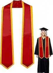 [Generic] Graduation Stole for Adults - Colorful Graduation Stole for Students, Solid Color Graduation Stole | Plain Graduation Stole Unisex Adult Sash Bachelorette Shawl Scarf Unisex Solid Graduation Stole