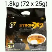 72 sachets x 25g Vietnam Trung Nguyen G7 STRONG X2 Instant Coffee 3in1 Coffeemix
