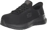 [Skechers] Women's Hands Free ins Work Tilido Ombray, Slip Resistant Comp Toe Industrial Shoe