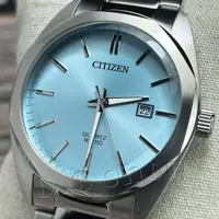 在飛比找蝦皮購物優惠-【CITIZEN 石英手錶】時尚簡約風格男錶款(水藍面)BI