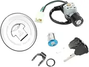 CACNPDPHZH Motorcycle Ignition Switch Fuel Tank Cap Cover Key Lock Set Fit for Honda MSX125 GROM125 AC GROM MSX 125 2014 2015