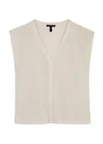 Eileen Fisher Knitted Cotton top - Off White - L (UK 18-20 / XL) L (UK 18-20 / XL)