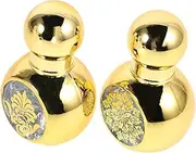 Outanaya 2pcs Portable Glass Roller Bottles for Essential Oils Perfumes Travel Friendly Refillable Vials with Roller Balls Sleek Aromatherapy Sample