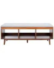 Safavieh Cricket Open Shelf Bench W/ Cushion