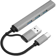 SGIN USB C Hub, 3 Port USB 3.0 Hub, 5V/3A, USB Type C Splitter, USB C to USB Splitter for PC, Laptop, MacBook, Chromebook, Flash Drive