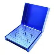 Dental 100 Holes FG 1.6mm Diamond Burs Block Holder Polishing Brush Disinfection