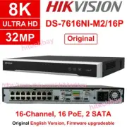 Hikvision DS-7616NI-M2/16P 16-Channel 16PoE 2SATA Ultra 8K NVR 32MP Resolution