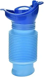 OUTFANDIA Emergency Urinal 750 ML,Portable Mini Outdoor Camping Travel Shrinkable Personal Mobile Toilet Potty Pee Bottle for Kids Adult