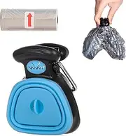 Portable Dog Poop Scoop,Dog Waste Pick Up,Pup Poop Scoop with Bag Container,for Walking Large and Small Dogs Outside Yard or Travel Outdoors