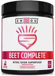 Beet Complete, Nitric Oxide Superfood Powder Preworkout Formulated To Boost