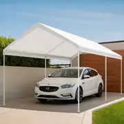 InstaHut Carports 3x6m Carport Kits Steel Shelter Gazebo Canopy Garage Portable Garden Shed