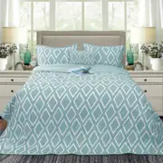 Ramesses Alena 4 Pieces Reversible Ultrasonic And Embossed Micro Flannel Comforter Set