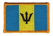 BARBADOS BARBADIAN FLAG PATCHES backpack PATCH BADGE IRON ON NEW EMBROIDERED