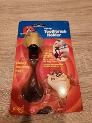 Vintage 1997 Looney Tunes TAZ Flip-Up Toothbrush Holder w/ Suction Cup