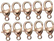 TEHAUX DIY Lobster Clasp Claw Charms 10pcs Alloy Jewelry Making Clasps Bag Keychain